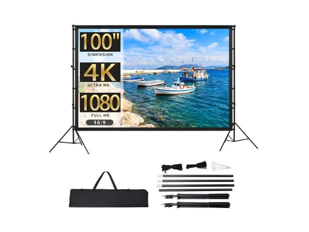 &u+ PANTALLA PARA PROYECTOR PORTATIL 100 PULGADAS